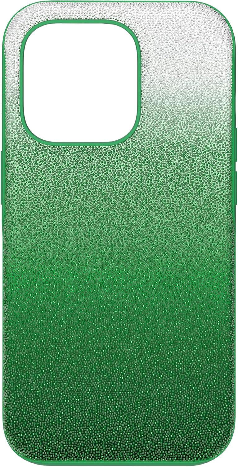 imageSwarovski High Phone Case for iPhone 14 Pro with Green Crystals in Ombre Effect Part of The High CollectionGreen
