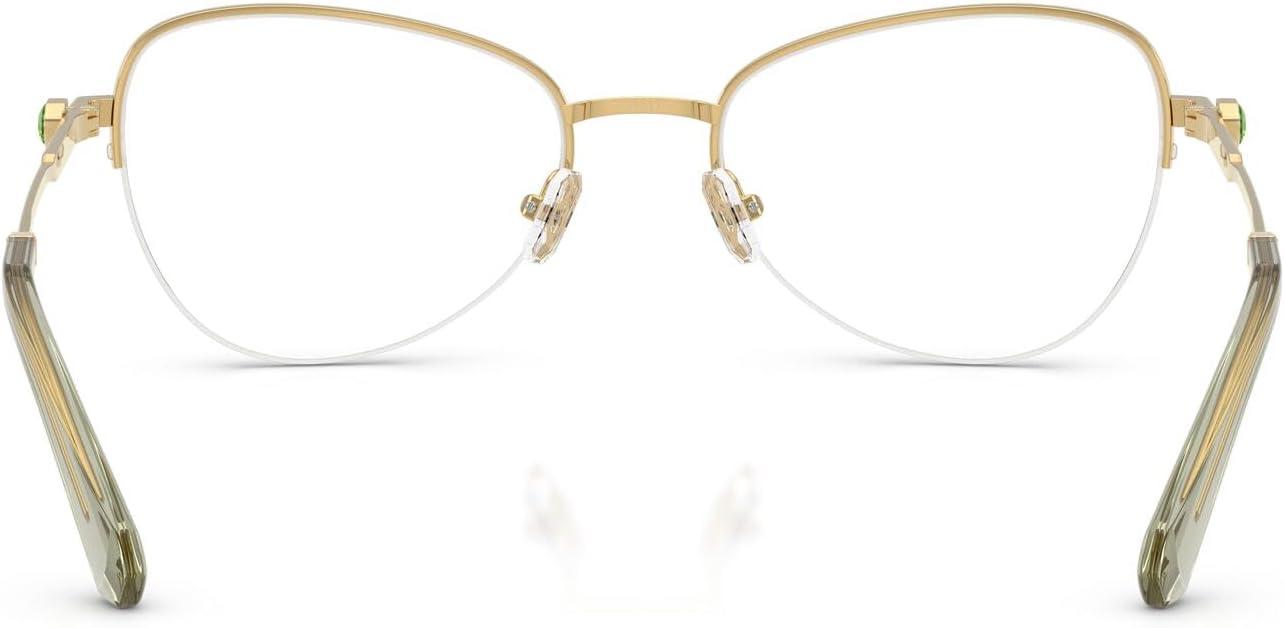 imageSwarovski Womens Sk1032 Oval Prescription Eyewear FramesGoldDemo Lens