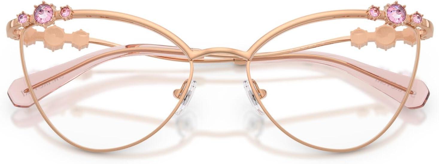 imageSwarovski Womens Sk1033 Cat Eye Prescription Eyewear FramesRose GoldDemo Lens