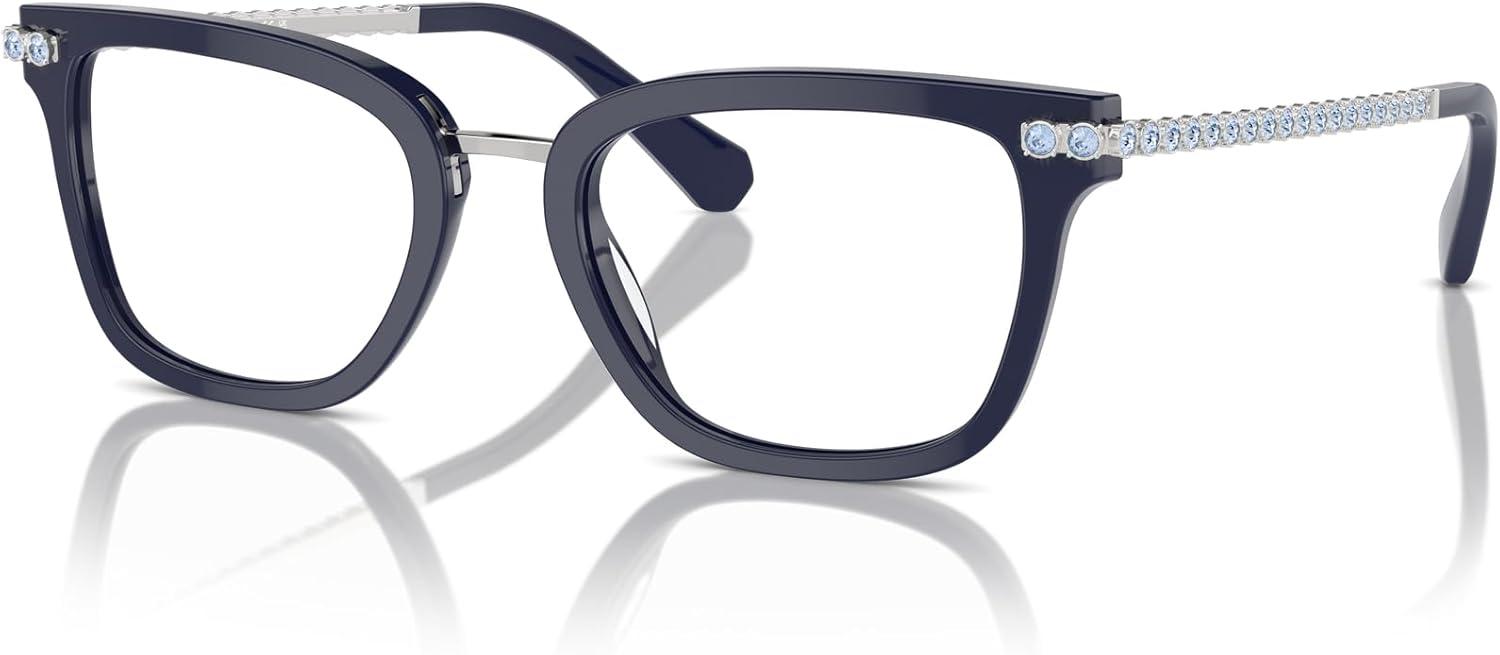 imageSwarovski Womens Sk2018 Square Prescription Eyewear FramesBlueDemo Lens