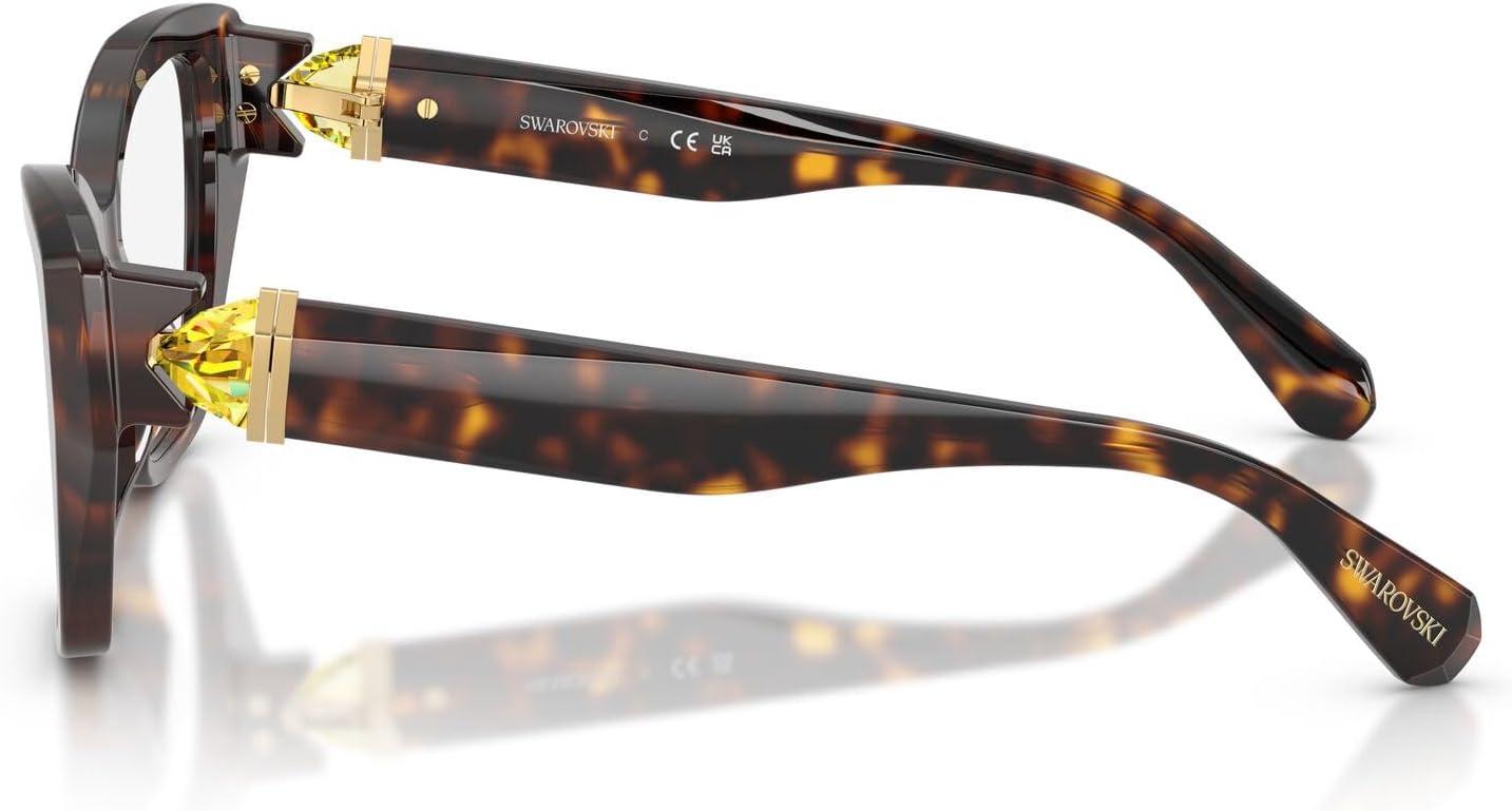 imageSwarovski Womens Sk2050u Universal Fit Cat Eye Prescription Eyewear FramesHavanaDemo Lens