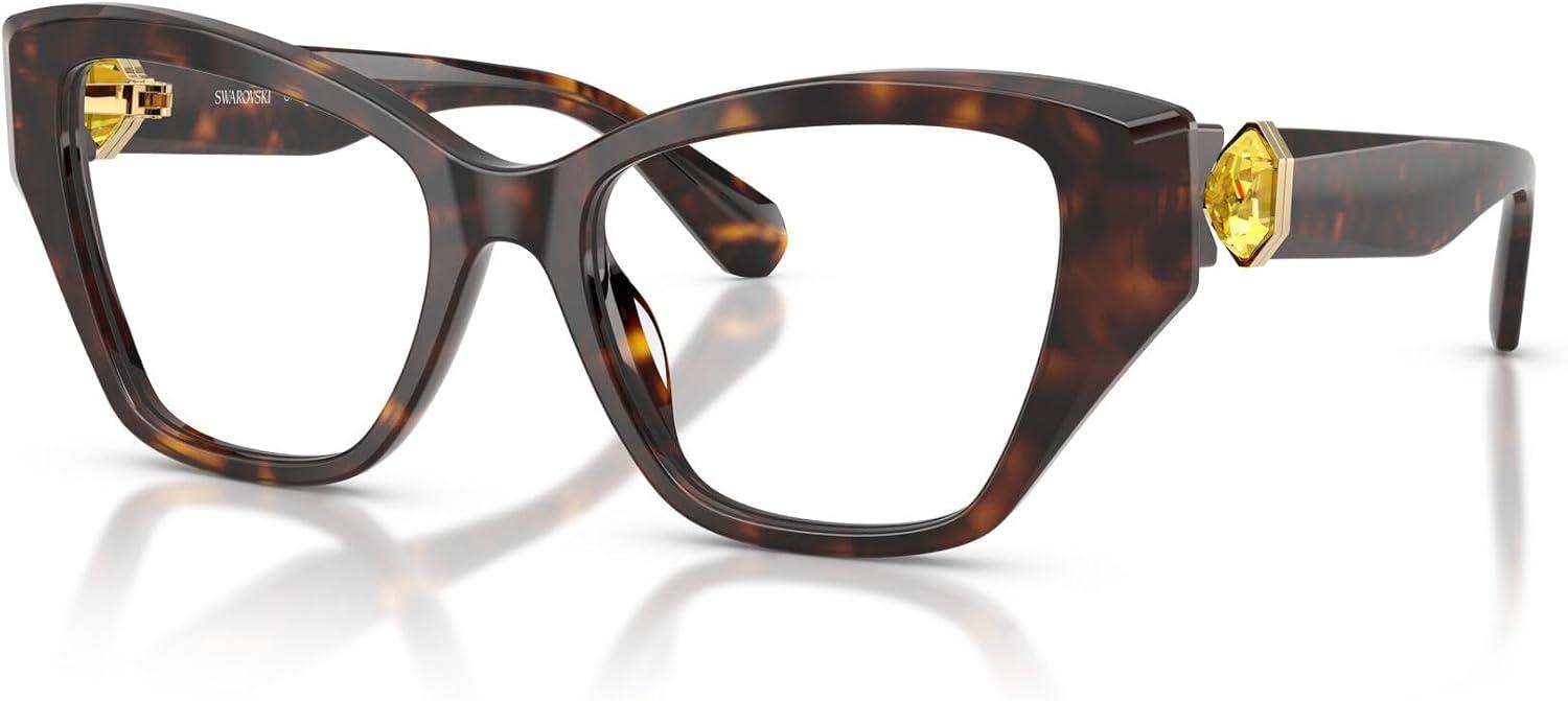 imageSwarovski Womens Sk2050u Universal Fit Cat Eye Prescription Eyewear FramesHavanaDemo Lens