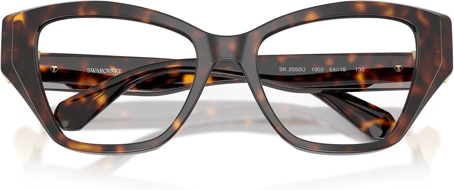 imageSwarovski Womens Sk2050u Universal Fit Cat Eye Prescription Eyewear FramesHavanaDemo Lens