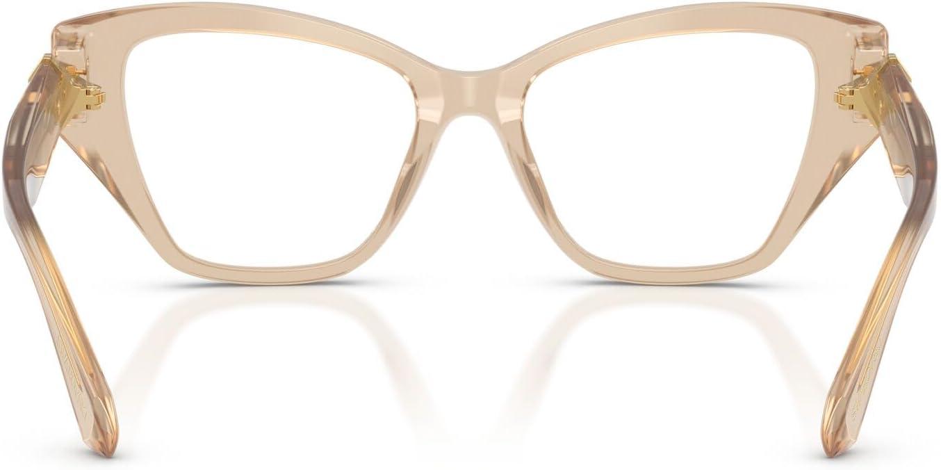 imageSwarovski Womens Sk2050u Universal Fit Cat Eye Prescription Eyewear FramesMilky BeigeDemo Lens