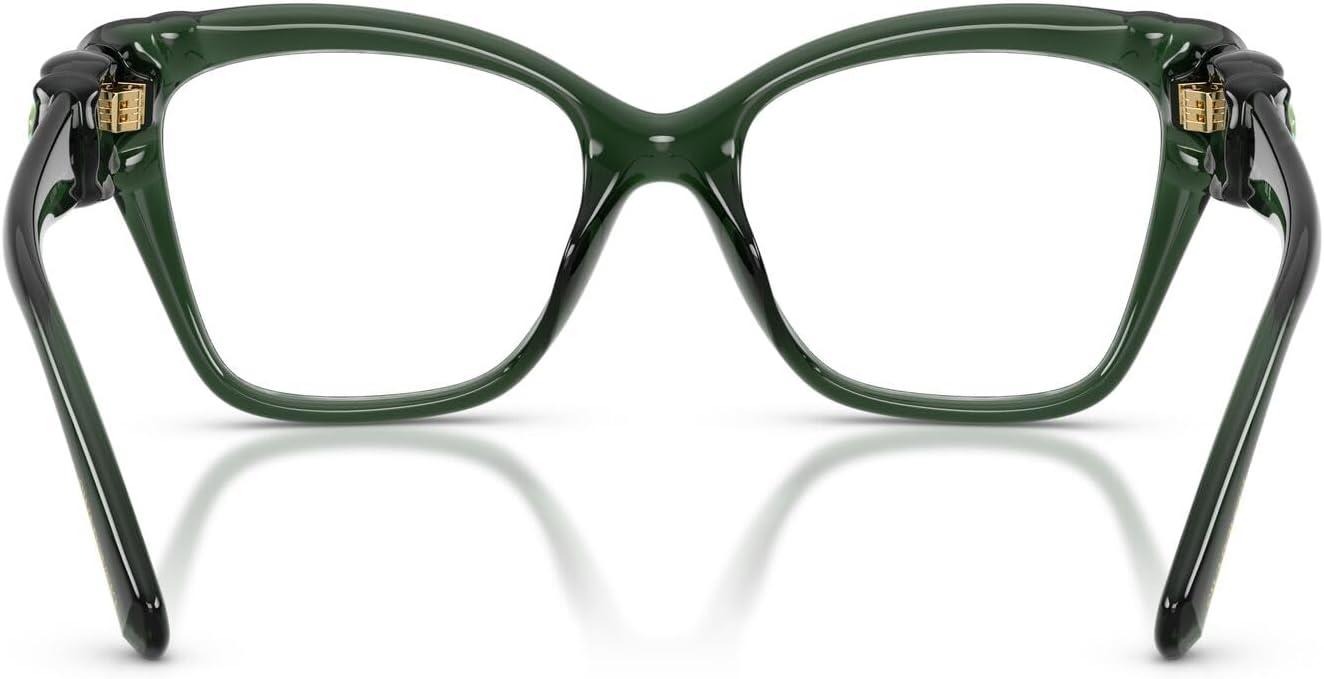 imageSwarovski Womens Sk2056u Universal Fit Cat Eye Prescription Eyewear FramesTransparent GreenDemo Lens