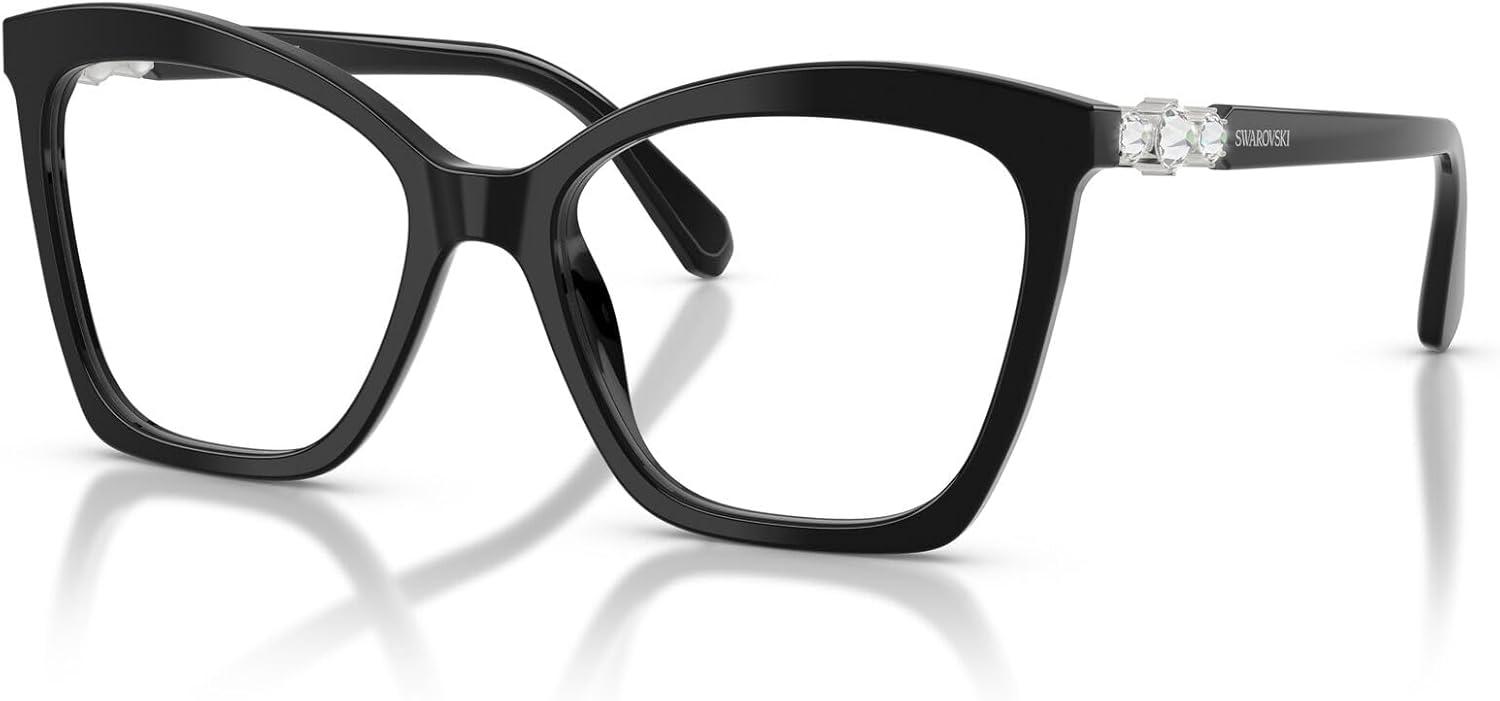 imageSwarovski womens Sk2053 Cat Eye Prescription Eyewear FramesBlackDemo Lens