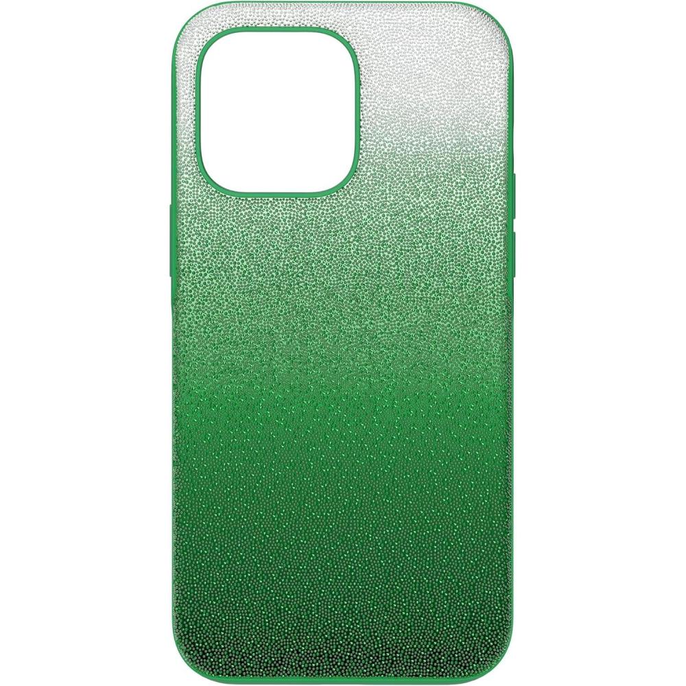 imageSwarovski High Phone Case for iPhone 14 Pro with Green Crystals in Ombre Effect Part of The High CollectionGreen