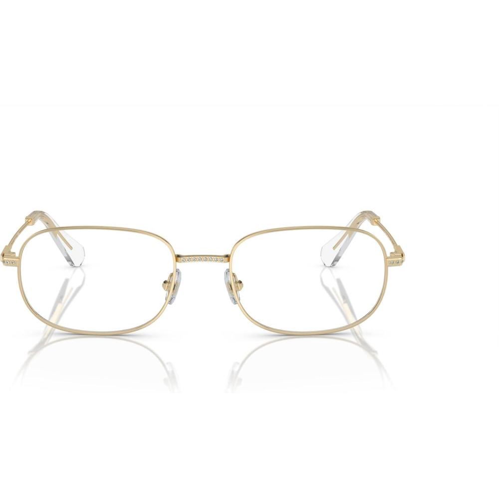 imageSwarovski Womens Sk1005 Rectangular Prescription Eyewear FramesPale GoldDemo Lens