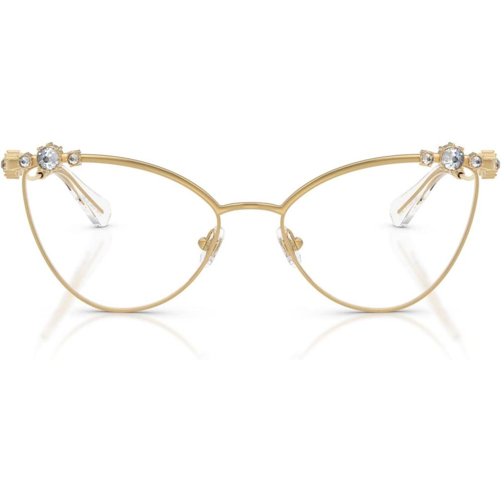 imageSwarovski Womens Sk1033 Cat Eye Prescription Eyewear FramesGoldDemo Lens