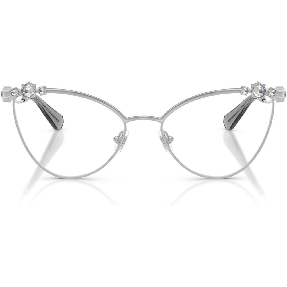 imageSwarovski Womens Sk1033 Cat Eye Prescription Eyewear FramesSilverDemo Lens