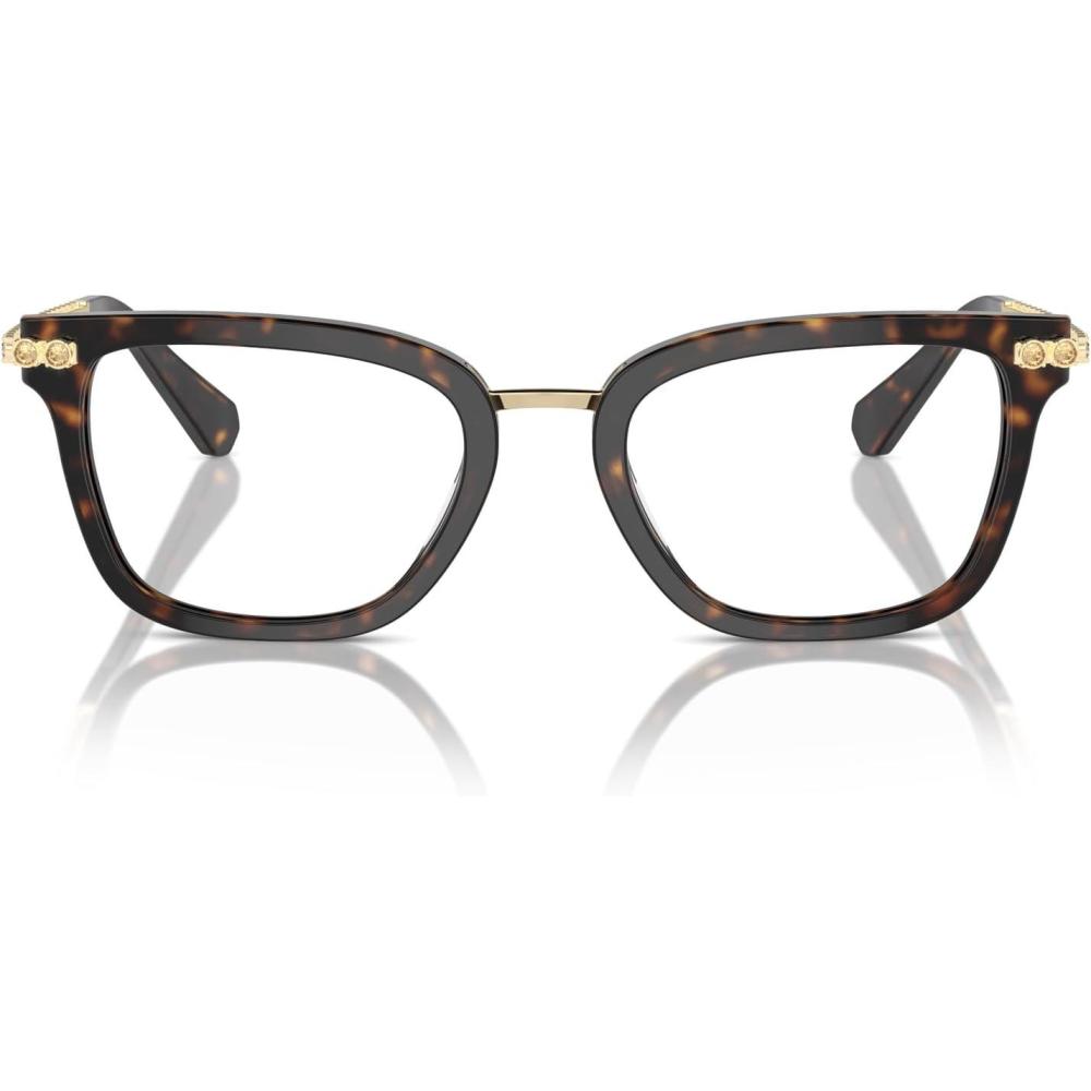 imageSwarovski Womens Sk2018 Square Prescription Eyewear FramesDark HavanaDemo Lens