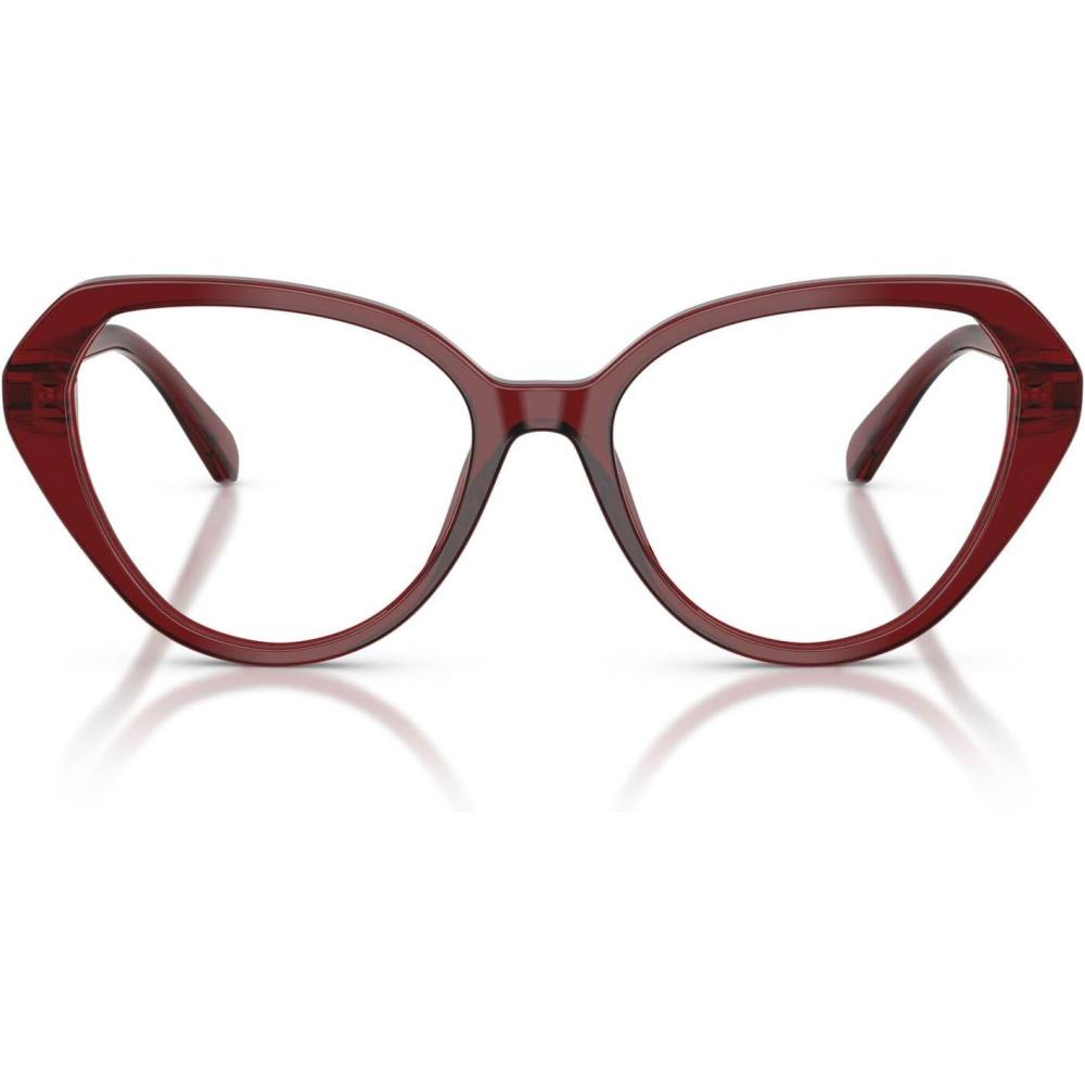 imageSwarovski Womens Sk2054 Cat Eye Prescription Eyewear FramesTransparent BurgundyDemo Lens