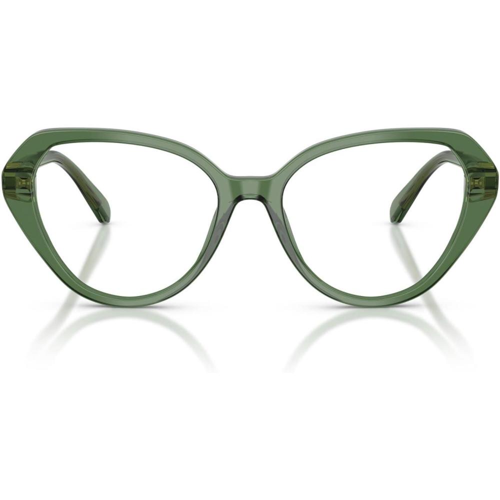 imageSwarovski Womens Sk2054 Cat Eye Prescription Eyewear FramesTransparent GreenDemo Lens
