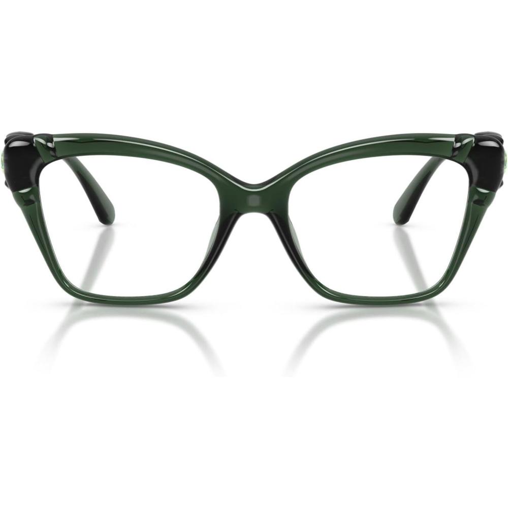 imageSwarovski Womens Sk2056u Universal Fit Cat Eye Prescription Eyewear FramesTransparent GreenDemo Lens