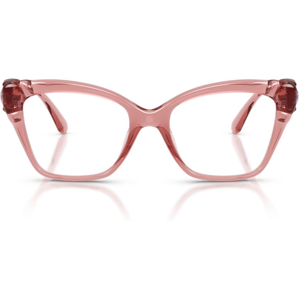 imageSwarovski Womens Sk2056u Universal Fit Cat Eye Prescription Eyewear FramesTransparent PinkDemo Lens