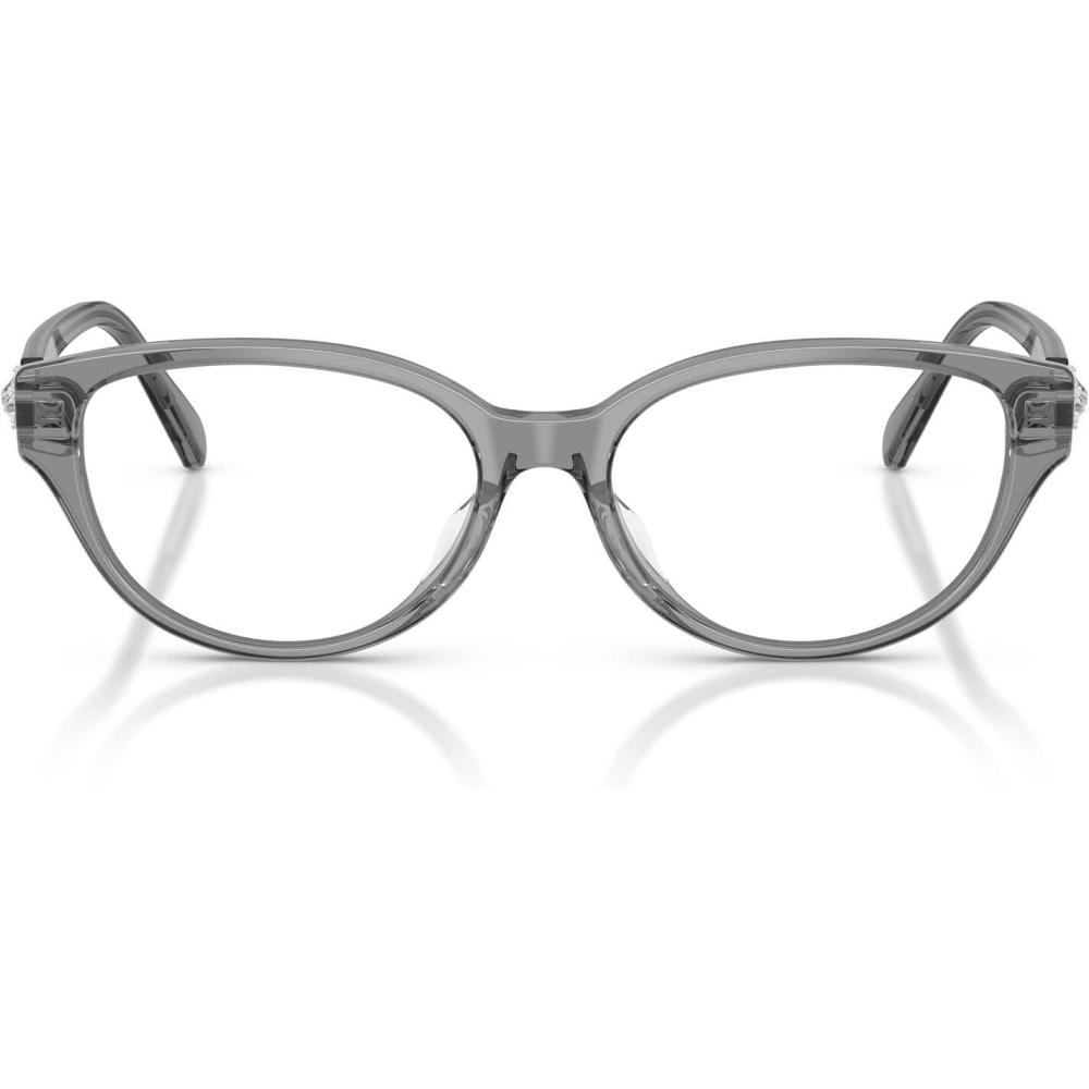 imageSwarovski Womens Sk2058d Round Prescription Eyewear FramesTransparent Dark GreyDemo Lens
