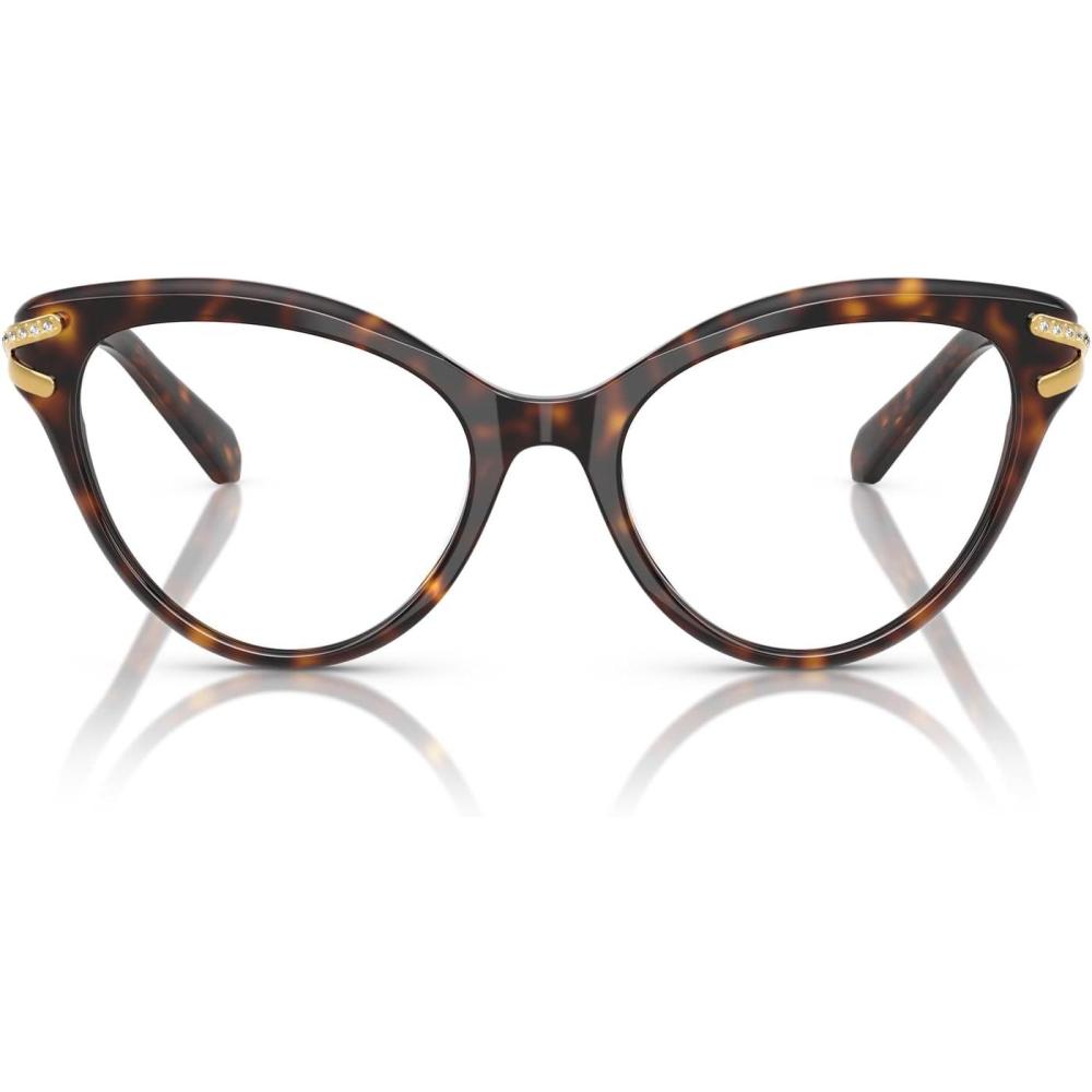 imageSwarovski womens Sk2030 Cat Eye Prescription Eyewear FramesHavanaDemo Lens