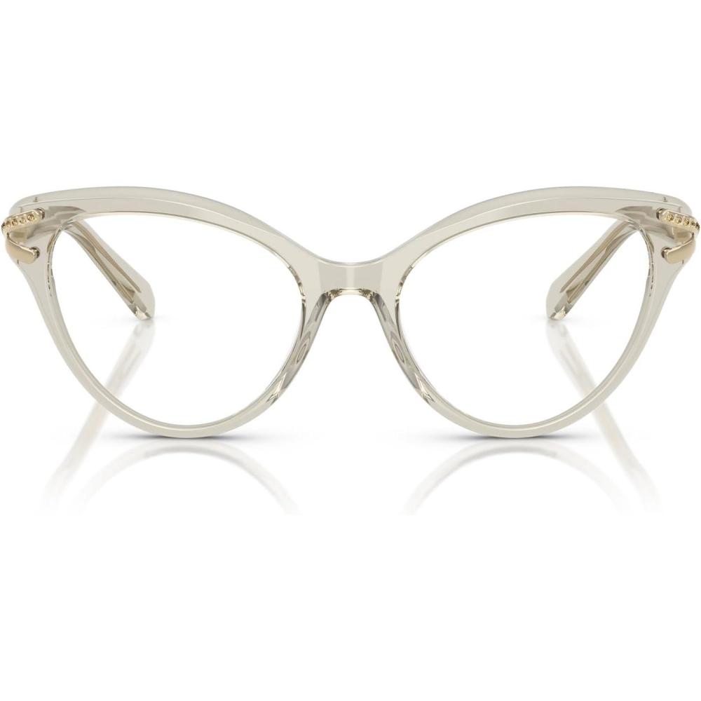 imageSwarovski womens Sk2030 Cat Eye Prescription Eyewear FramesTransparent BeigeDemo Lens