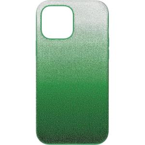 Swarovski High Phone Case for iPhone 14 Pro with Green Crystals in Ombre Effect, Part of The High Collection(Crystals/Green)