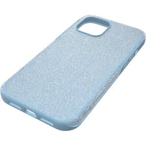 Swarovski High Smartphone Case for iPhone 15 Pro Max, Silver-Tone Crystals, Part of The High Collection(Blue Crystals)