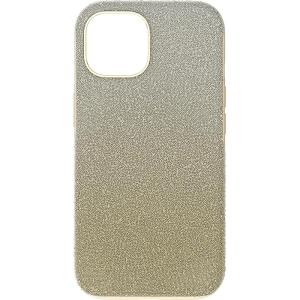Swarovski High Smartphone Case for iPhone 15 Pro Max, Silver-Tone Crystals, Part of The High Collection(Gold Tone)