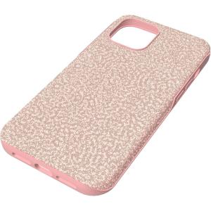 Swarovski High Smartphone Case for iPhone 15 Pro Max, Silver-Tone Crystals, Part of The High Collection(Pink Crystals)