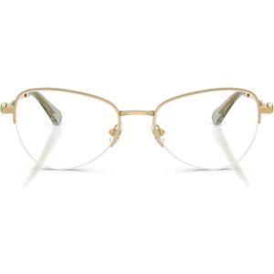 Swarovski Women’s Sk1032 Oval Prescription Eyewear Frames(Gold/Demo Lens)