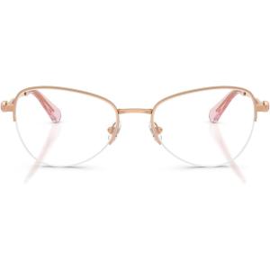 Swarovski Women’s Sk1032 Oval Prescription Eyewear Frames(Rose Gold/Demo Lens)