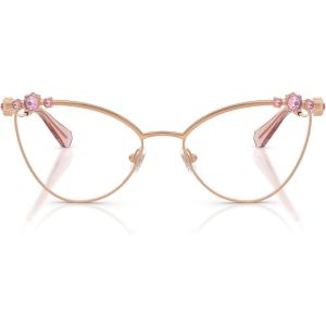 Swarovski Women’s Sk1033 Cat Eye Prescription Eyewear Frames(Rose Gold/Demo Lens)