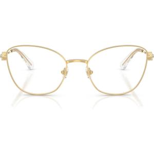 Swarovski Women’s Sk1034 Cat Eye Prescription Eyewear Frames(Gold/Demo Lens)