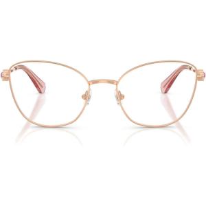 Swarovski Women’s Sk1034 Cat Eye Prescription Eyewear Frames(Rose Gold/Demo Lens)