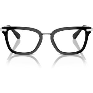 Swarovski Women’s Sk2018 Square Prescription Eyewear Frames(Black/Demo Lens)