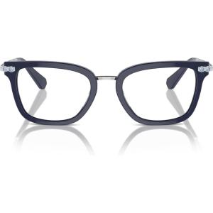 Swarovski Women’s Sk2018 Square Prescription Eyewear Frames(Blue/Demo Lens)