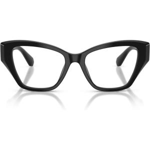 Swarovski Women’s Sk2050u Universal Fit Cat Eye Prescription Eyewear Frames(Black/Demo Lens)