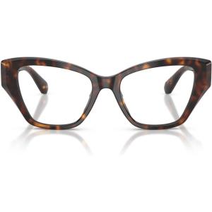 Swarovski Women’s Sk2050u Universal Fit Cat Eye Prescription Eyewear Frames(Havana/Demo Lens)