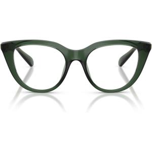 Swarovski Women’s Sk2052 Cat Eye Prescription Eyewear Frames(Transparent Green/Demo Lens)