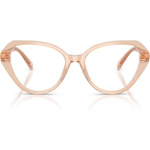 Swarovski Women’s Sk2054 Cat Eye Prescription Eyewear Frames(Transparent Beige/Demo Lens)