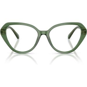 Swarovski Women’s Sk2054 Cat Eye Prescription Eyewear Frames(Transparent Green/Demo Lens)