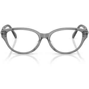 Swarovski Women’s Sk2058d Round Prescription Eyewear Frames(Transparent Dark Grey/Demo Lens)