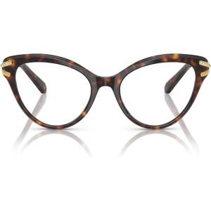 Swarovski womens Sk2030 Cat Eye Prescription Eyewear Frames(Havana/Demo Lens)