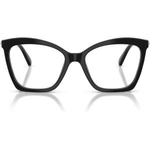 Swarovski womens Sk2053 Cat Eye Prescription Eyewear Frames(Black/Demo Lens)