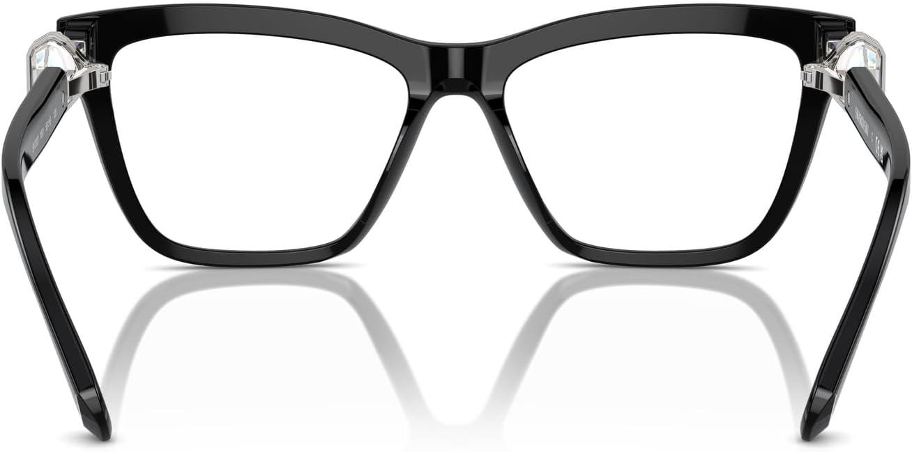 imageSwarovski Womens Sk2021 Square Prescription Eyewear FramesBlackDemo Lens