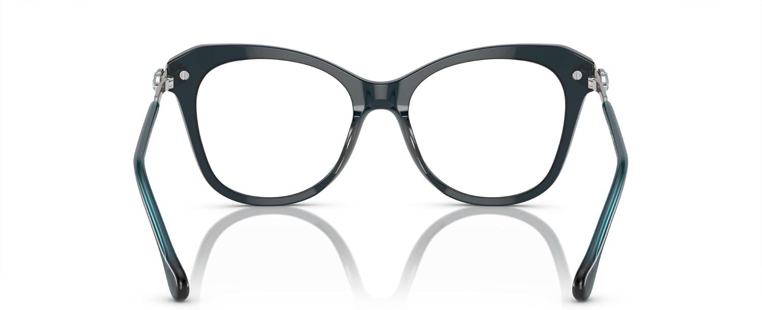 imageSwarovski womens Sk2012 Butterfly Prescription Eyewear FramesBlue TransparentDemo Lens