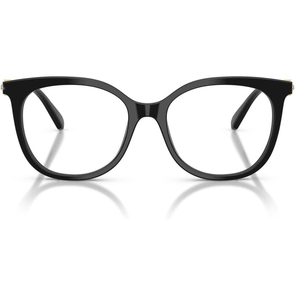 imageSwarovski Womens Sk2055 Round Prescription Eyewear FramesBlackDemo Lens