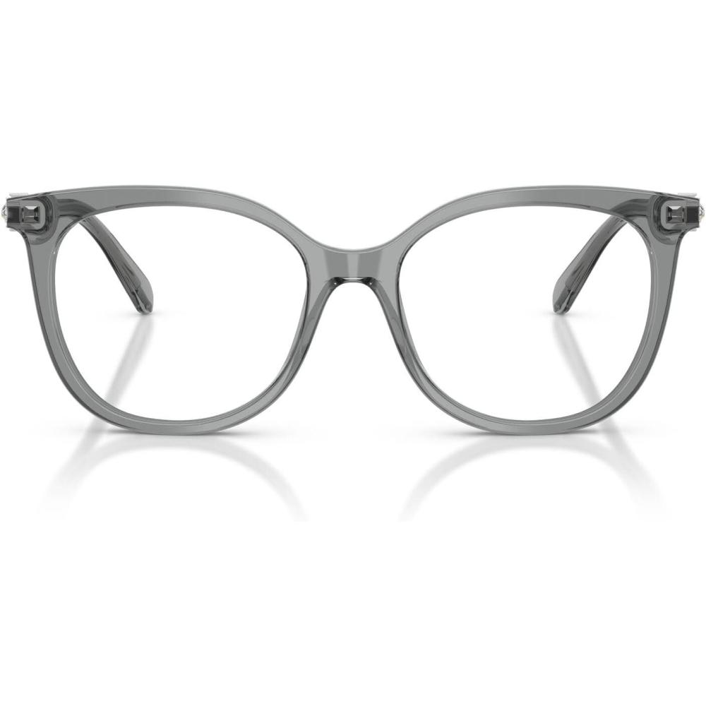 imageSwarovski Womens Sk2055 Round Prescription Eyewear FramesTransparent GreyDemo Lens