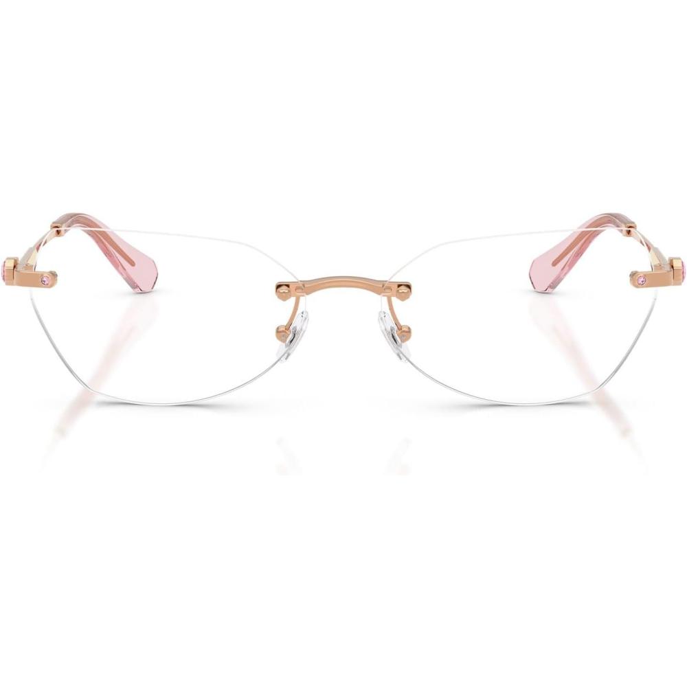 imageSwarovski womens Sk1031 Hexagonal Prescription Eyewear FramesRose GoldDemo Lens