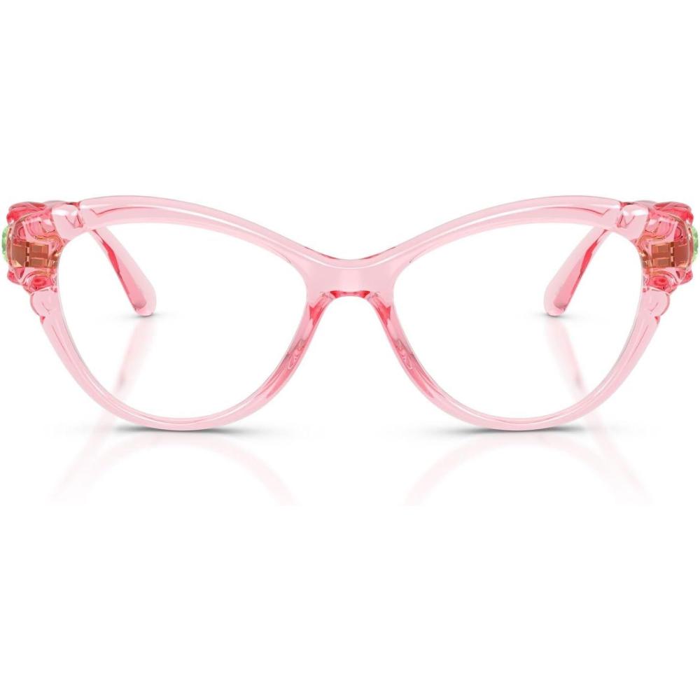 imageSwarovski womens Sk2057 Cat Eye Prescription Eyewear FramesTransparent PinkDemo Lens