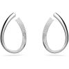 Hoop Earrings - Rhodium Finish