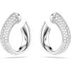 Mini Hoop Earrings - Rhodium Finish