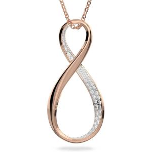 Swarovski Exist Crystal Earring and Necklace Jewelry Collection, Clear Crystals(Pendant – Rose-gold Tone Finish)